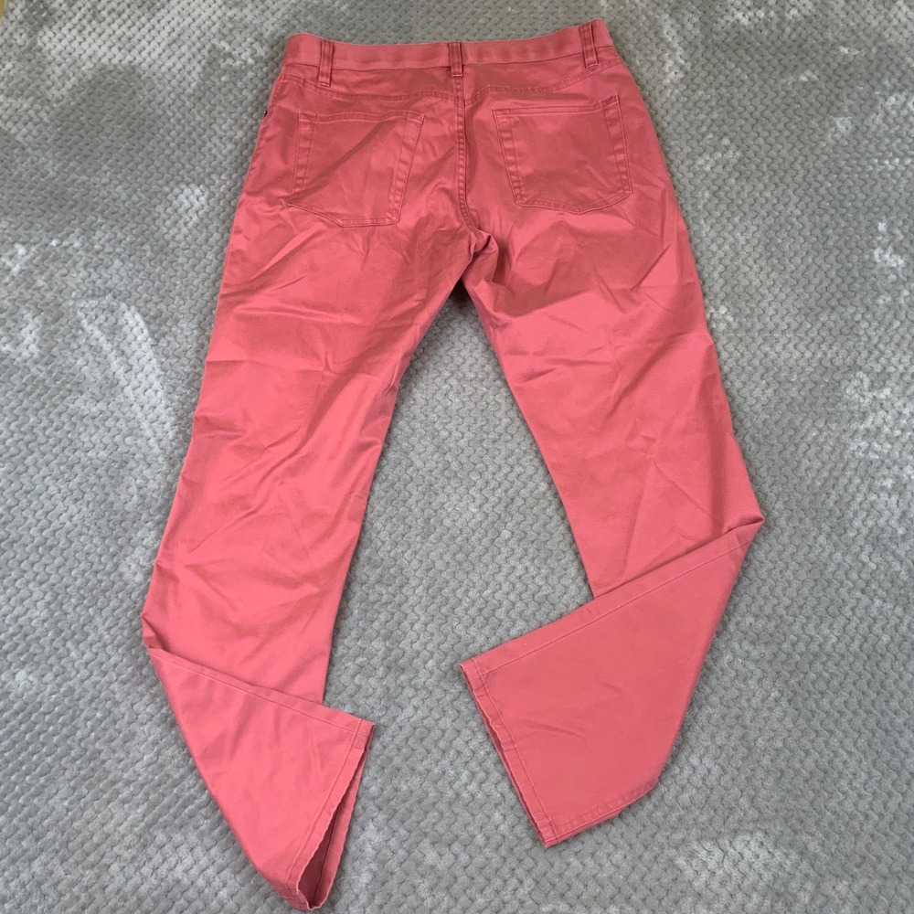 Brooks Brothers Advantage Chino Pants Mens 32x30 Salmon Pink Stretch Lightweight - Picture 4 of 10
